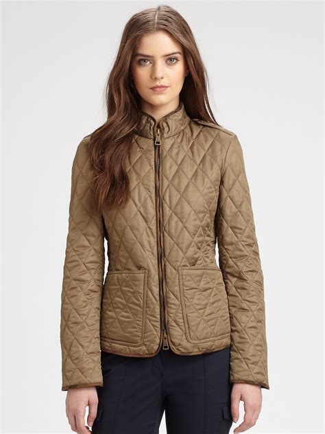 burberry brit olive green jacket|Burberry Brit jacket women.